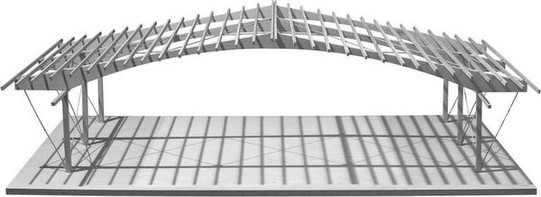 Image: Structural Model M1:50, WPF Konstruieren von Tragwerken